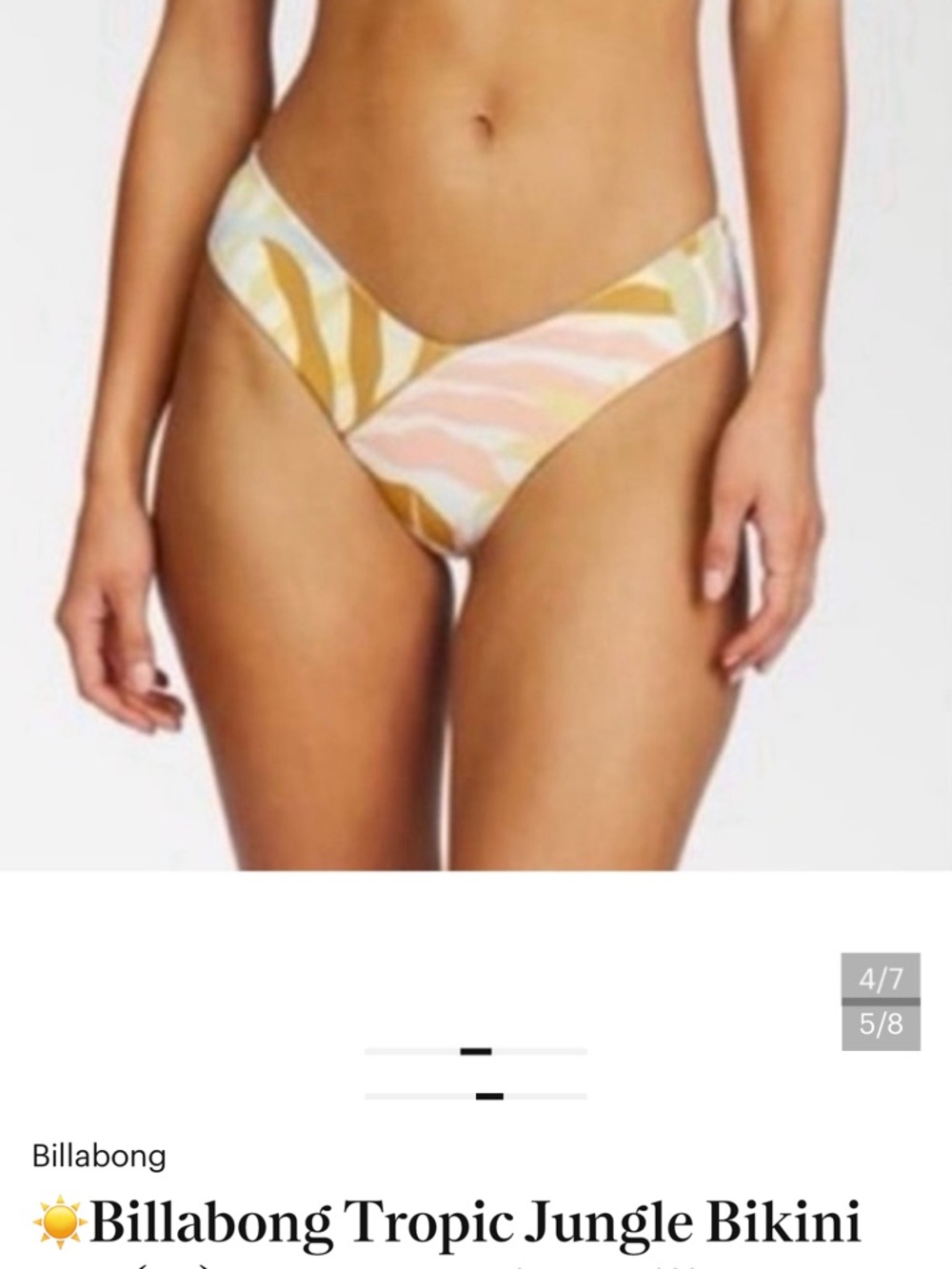 ☀️ Billabong Tropic jungle Fiji reversible bottoms ☀️
